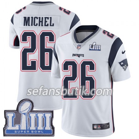 New England Patriots Tröjor Sony Michel 26 Nike Vit 2019 Super Bowl LIII - Herr New England Patriots Tröjor Sony Michel 26 Nike Vit 2019 Super Bowl LIII - Herr